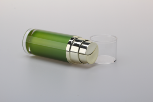 40ml 80ml 120ml Pink Plast Acryl Lúxus Snyrtivörur Pökkun Airless Dual Chamber Bottle