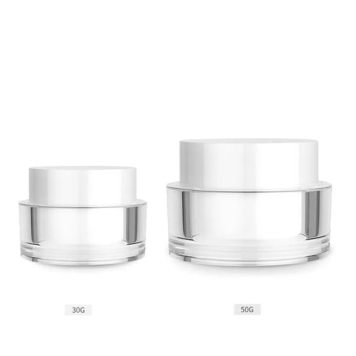 Round Acrylic Cosmetic Empty Cream Jar